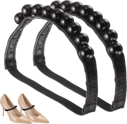 Uxcell High Heels Shoe Straps و Beads مرنة أحذية الأحذية الكعب أعقاب أحزمة الكاحل قابلة للفصل in Saudi Arabia
