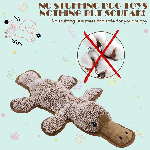 Plush Dog Toys- 5 PCS Squeaky Toys for Medium & Small Dog- Interactive Stuffed Puppy Toys to Reduce Boredom and Anxiety- Funny Cute Dog Gifts for Puppies in Saudi Arabia