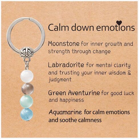 Natural Crystals Keychain Gift Small gifts Healing Stones Keychain Gifts Good luck gifts Inspirational gifts for women in Saudi Arabia