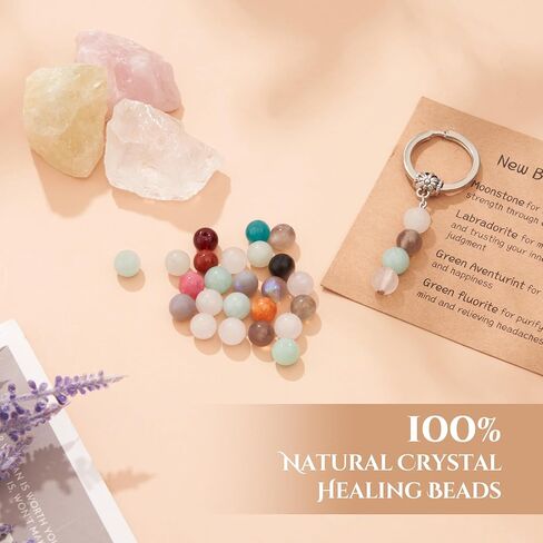 Natural Crystals Keychain Gift Small gifts Healing Stones Keychain Gifts Good luck gifts Inspirational gifts for women in Saudi Arabia