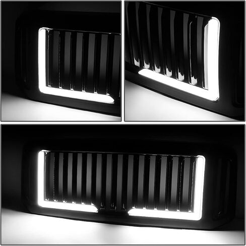 Honeycomb Mesh Pront Pumper Grille Grille متوافق مع 05-07 Ford F250-F550 SD ، Black in Kuwait