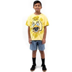 Five Nights at Freddy's Chicko Character Tie Dye Youth Boy's Short Sleeve Tee