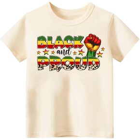 Juneteenth Shirts for Kids – Short-Sleeve T-Shirt for Boys & Girls, Ages 2-8, Celebrate Juneteenth Black History