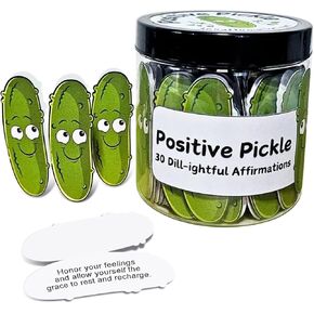 30 Pack Positive Pickles Affirmations, Emotional Support Pickle, Positive Potato, Affirmation Card Jar, 30 Unique Positive Messages, Daily Affirmation Cards (Potato)