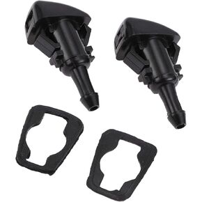 2pcs Windshield Washer Nozzle for Chevrolet Silverado 1500 2014-2019 for Chevrolet Suburban 15-20 Front Windshield Spray Nozzles Wiper Spray Washer Jet No.23181646 Black Benefit