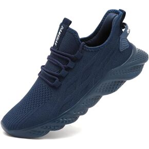 Men's Walking Running Shoes Sneakers Athletic Non Slip On Sports Tennis Fitness Shoes Casual Workout Lightweight Breathable Trainers Gym Fashion Mesh Soft Comfortable Shoe