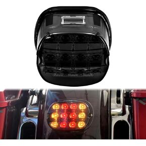 ضوء فرامل LED خلفي مناسب لدراجة Harley Sportster 883 1200 Softail Fatboy Dyna Low Rider Touring Electra Glide (أحمر) in Kuwait