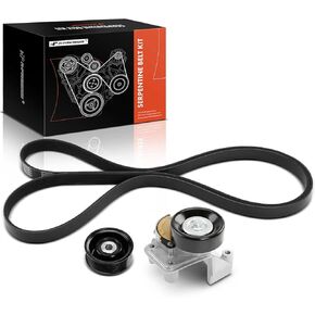 A-Premium Engine Serpentine Belt Drive Kit متوافق مع Toyota 4runner 2003-2009 ، Tundra 2000-2006 ، Sequoia 2001-2008 ، Land Cruiser & Lexus GS400 ، GS430 ، GX470 ، LS430 ، LX470 ، SC400 ، 4.0L 4.3L 4.7L
