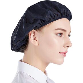 Nanxson 5pcs Chef Hat Reusable Cooking Hair Net for Women Men Chef Works Hats Mesh Hair Nets Cap for Food Service Kitchen