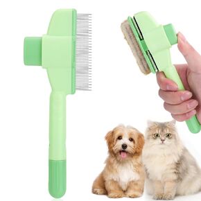 Palksky Cat Steam Brush, 3 In1 Spritz Defur Comb for Cats, Cat Grooming Brush, New Upradged Massage Pet Brushes with Real Steam and Wood's Lamp