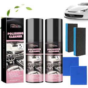Polishing Cleaner,Car Interior Cleaner, Interior Detail Spray, Cleaning、Decontamination, Interior Multi-Purpose Car Cleaner 100ml(2PCS)