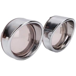 Zytc Red Turn Light Lens Lens Cover Lenses Ring Black Visor Ring for Harley Dyna Street Glide Road King