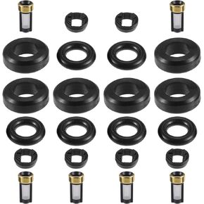 Fuel Injector Seal O Ring - Car O-Ring Rebuild Repair Kit - for Toyota NBR Rubber Black - 6 Sets