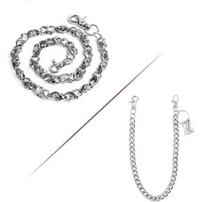 ZEKEE Skull Wallet Chain with Punk Jean Chain