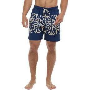 Eidon Young Men's Burst 17 Inch Length, Elastic Waist Volley Swim Trunk