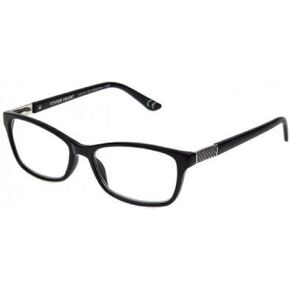 Foster Grant Jules Black Reading Glasses +1.25 New w/Free Case