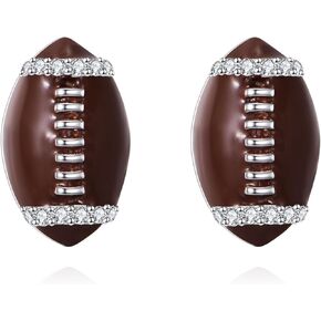 Sports Earrings Sterling Silver Sports Stud Earrings Baseball/Football/Golf Earrings Dangling Jewelry Gifts for Women