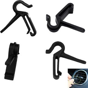 20 Pack Car Vent Hook Hanger Replacement Clips Mount Key Holder for Car Air Vent Pouch Storage Bag Organizer with Pocket Hanging Phone Holder Newspaper Bags Car Trash Bag Face Mask