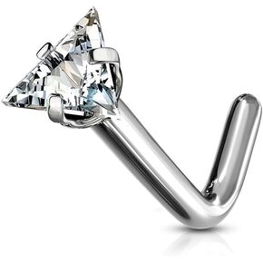بومة مثقوبة-18-20GA G23 زرع من طراز Titanium prong مجموعة المثلث على شكل CZ CZER