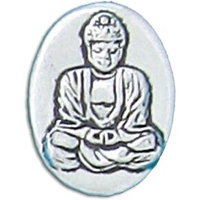 Basic Spirit Buddha / Shanti Pocket Token (Coin) Handcrafted Pewter Home Lead-Free CN-7