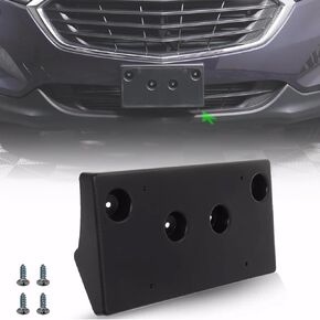 Front License Plate Frame for Chevy Equinox 2018 2019 2020 2021 Front Bumper License Plate Holder Mounting Bracket Replace # 23320630 GM1068190