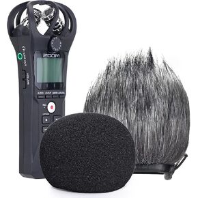 YOUSHARES Zoom H1 Recorder Short Furry Outdoor Windscreen Muff, Pop Filter/Wind Cover Shield Fits Zoom H1 Handy Portable Recorder in Kuwait