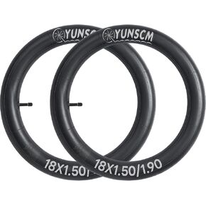 YunSCM 18" Bike Tubes 18x1.5/1.75 AV32mm Schrader Valve 18" Bicycle Inner Tubes Compatible with 18 x 1.5-1.75 Kid Bike Tire Tubes-2 Pack