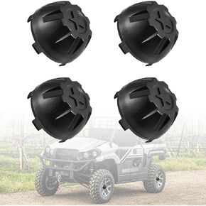 Wheel Hub Caps for Kawasaki Mule PRO-MX EPS LE SE 2019-2025 Accessories, UTV Durable PP Black Center Caps Dust Tire Rim Hub Covers (4PCS, Replace #11065-Y042)