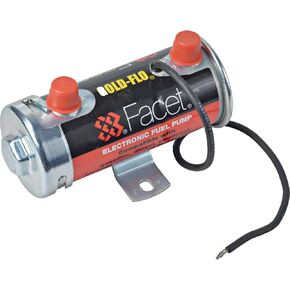 Facet 476087N, Facet Cylindrical 12 volt Fuel Pump, 1/8 NPT, 4-5.5 psi Maximum Pressure