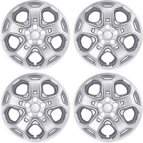 4-Pack Hubcaps Wheel Covers Compatible with Ford Fusion 2010 2011 2012, AE5Z1130D, 17 inch 17" (Black Color)