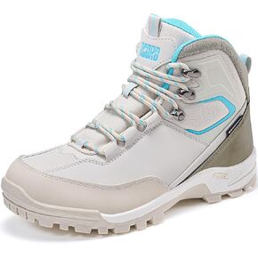 R CORD Womens Hiking Boots Waterproof Mid-Cut Hiking Boots Women Non-Slip Womens Hiking Shoes Outdoor Hiking Shoes for Women Trekking Camping Trail