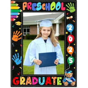 My First Graduations Picture Frames 2025 Preschool Graduation Photo Frame Pre K Preschool Kindergarten Gifts My First Graduations Photo Frames for Son Daughter Pre K Graduation Decor