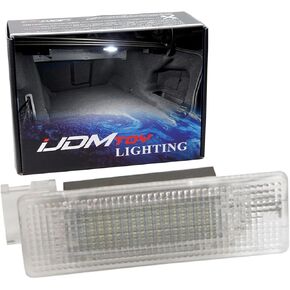 iJDMTOY Super Bright Xenon White LED Trunk Cargo Area Lamp Compatible with Volkswagen Golf GTI Jetta Passat CC Touareg EOS Tiguan, OEM Replacement, Powered by 24-SMD LEDs & CAN-Bus Error Free