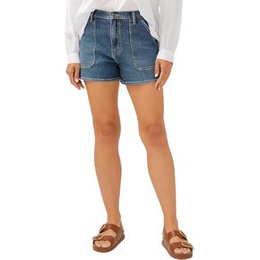 Silver Jeans Co. Women's High Rise Utility Shorts, Indigo