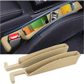 2PCS New Car Seat Gap Filler with 2 Storage Areas,Stylish Car Seat Gap Storage for Stabilizing Phone,Keys Wallet,Universal Car Seat Gap Filler Organizer (Carbon Pink)