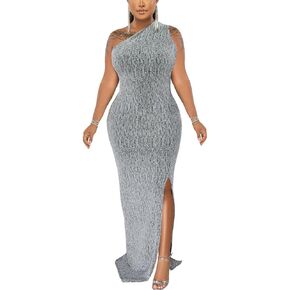 Evening Gowns for Women Formal Long Sleeve Sparkly Party Dresses Elegant Sexy Plus Size Cocktail Dress
