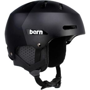 Bern Macon 2.0 Snowsports Ski and Snowboard Helmet for Men and Women, Brim Style, Multisport Certified, MIPS Rotational Impact Protection, Adjustable Fit, Removable Liner, Anti-Fog Ventilation