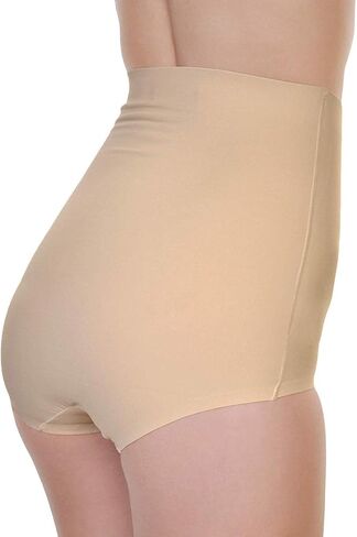 Tobinstyle Women's 6 Pack Microfiber High Cherned Tummy Control Cut Laser Brief in Kuwait