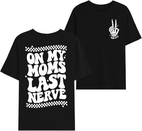 Boys Funny Saying Shirts Graphic Tees Cute Short Sleeve Preppy Clothes Tweens Skeleton Hands Tshirts for Kids Boys in Saudi Arabia