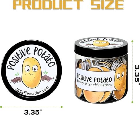 30 Pack Positive Pickles Affirmations, Emotional Support Pickle, Positive Potato, Affirmation Card Jar, 30 Unique Positive Messages, Daily Affirmation Cards (Potato) in Kuwait