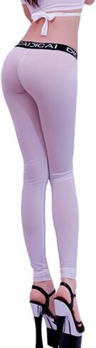 Lesoya Women's Sexy Low Rise Ice Silk Bantyhose انظر من خلال الجوارب الحريرية الحريرية in Kuwait
