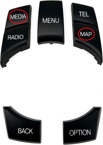 Car Interior Console Idrive Multimedia Control Cover Wover for BMW F chassis 1 2 3 4 5 6 7 Series X1 X3 X4 X5 X6 F22 F32 F32 F34 F10 F02 F25 F26 F15 F16 (6PCS NAV-Media Plack) in Kuwait