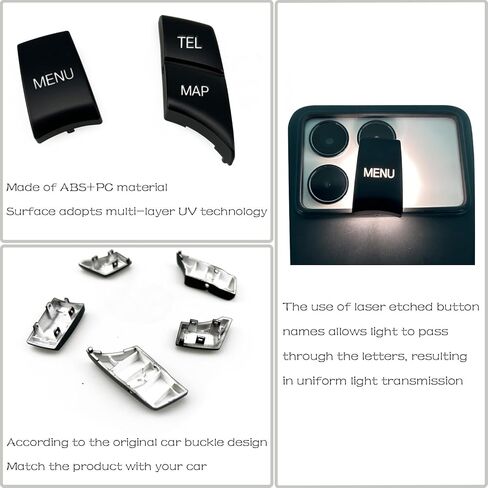 Car Interior Console Idrive Multimedia Control Cover Wover for BMW F chassis 1 2 3 4 5 6 7 Series X1 X3 X4 X5 X6 F22 F32 F32 F34 F10 F02 F25 F26 F15 F16 (6PCS NAV-Media Plack) in Kuwait