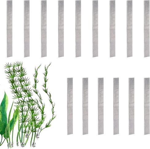 30pcs Aquarium Plant Weights, Bendable Aquarium Plant Over Weight Anchors Cuttable Aquatic Plant Anchors Metal Fish Tank Plant Weights for Ponds Aquarium Prevent Plants Floating in Saudi Arabia