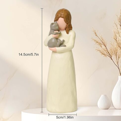 Cat Memorial Gifts, Friendship Guardian Angel Figurines, Orange Cat Statue Pet Loss Sympathy Gift for Cat Mom, Remembrance Cat Gifts for Women Cat Lovers in Saudi Arabia