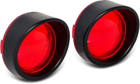 Zytc Red Turn Light Lens Lens Cover Lenses Ring Black Visor Ring for Harley Dyna Street Glide Road King in Kuwait