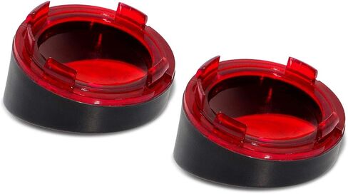 Zytc Red Turn Light Lens Lens Cover Lenses Ring Black Visor Ring for Harley Dyna Street Glide Road King in Kuwait