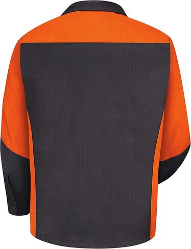 Red Kap Men's Long Sleeve Two-Tone Crew Shirt in Kuwait