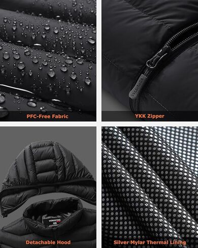 Venustas Unisex Dual-Control Heated Jacket (Black, M) &Heated Gloves for Men & Women (Black, M) in Saudi Arabia