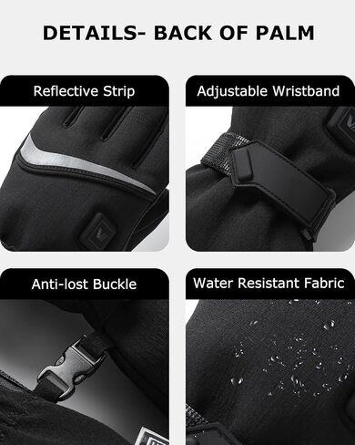 Venustas Unisex Dual-Control Heated Jacket (Black, M) &Heated Gloves for Men & Women (Black, M) in Saudi Arabia